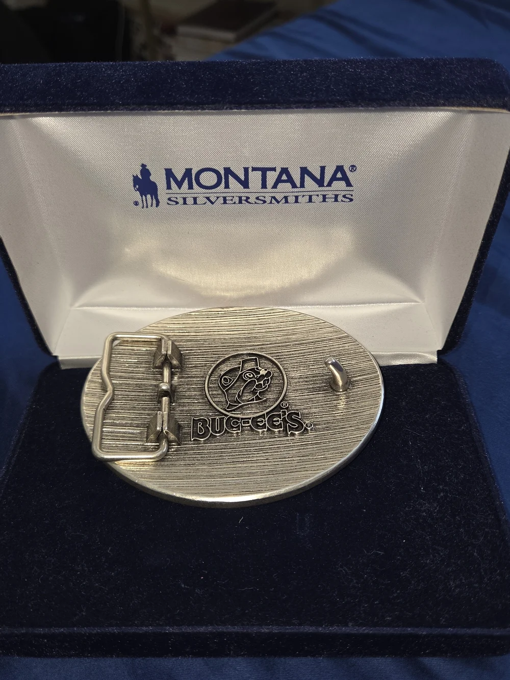 Montana Silversmiths Yellow Bulldog Mosaic Belt Buckle